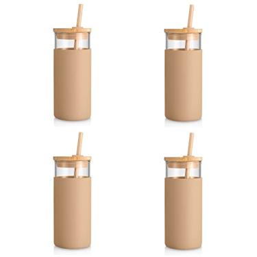 Imagem de Tronco Capa protetora de silicone com canudo de vidro de 590 ml – livre de BPA