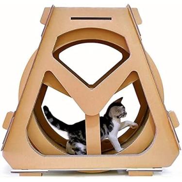 Brinquedo com vazamento de gato  Brinquedos de alimentação lenta giratória  de 360° em forma de roda gigante - Dispositivo de vazamento de alimentação  de jogo de exercício de treinamento Dalian 