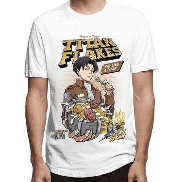 Imagem de Camiseta Anime Levi Shingeki No Kyojin Attack On Titan - Hippo Pre