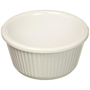 Imagem de Ramekins Winco RFM-3W Flautados, 85 g, Branco