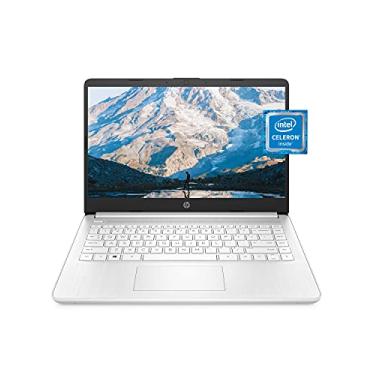 Imagem de HP 14 Laptop, Intel Celeron N4020, 4 GB de RAM, 64 GB de armazenamento, tela HD Micro-Edge de 14 polegadas, Windows 10 Home, Thin & Portable, 4K Graphics, um ano de Microsoft 365 (14-dq0040nr, 2021, Snowflake White)