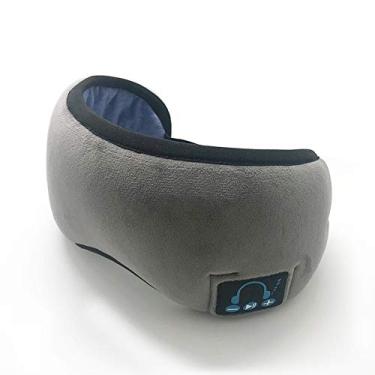 Imagem de Andoer Fone de ouvido estéreo sem fio BT máscara de dormir para fones de ouvido macios com suporte para viva-voz máscara para dormir