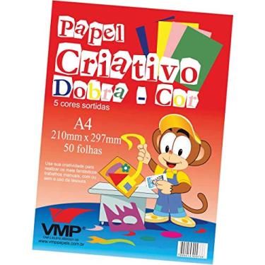 Imagem de Bloco Para Educacao Artistica Dobra Cor Esp A4 5cor. 50f 60g - Pacote com 01 Unidade V.M.P., Multicor