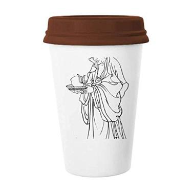 Imagem de Caneca do personagem da cultura chinesa da China Caneca de café copo de cerâmica copo de cerâmica