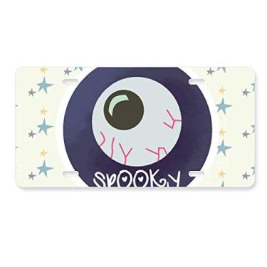 Imagem de DIYthinker Placa de carro para decoração de carro de aço inoxidável para Halloween