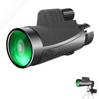 Imagem de Telescópio Monocular 12X50 de alta ampliação, alta definição, telescópio portátil ao ar livre, à prova d'água e antiembaçante, adequado para observação de pássaros e pés selvagens