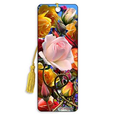 Imagem de Marcador de página rosa 3D com a arte de Royce B Mcclure - por Artgame - TOP Designs… (Rosas)