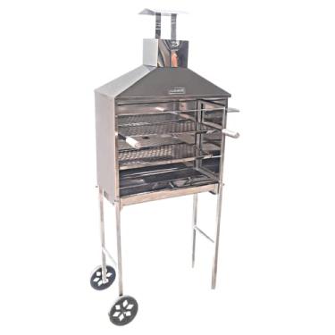 Imagem de Churrasqueira Espetinho Móvel de Inox - Carrinho Churrasco