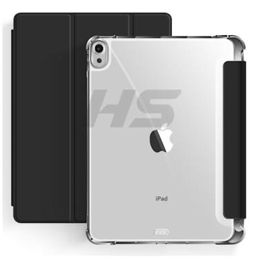 Imagem de Capa para iPad 10 ª Geração 10.9" 2022 (A2696/A2757) Capinha Smart Case com Espaço p/Caneta Apple Pencil Stylus Pen Proteção Total Anti Risco Auto Hibernação Slim Reforçada Fundo Transparente…