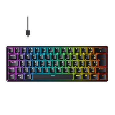 Imagem de TECLADO MECÂNICO HYRAX THUNDER HCK61 ABNT2 PRETO SWITCH AZUL RGB