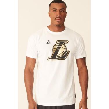 Imagem de Camiseta Nba Especial Los Angeles Lakers Casual Off White