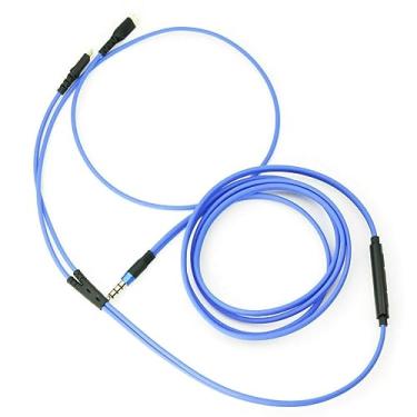 Imagem de CHICHIYANG Cabo de substituição para microfone com controle remoto de volume para fones de ouvido Sennheiser HD25 HD 25-1 HD25-1 II HD25-13 HD25-C