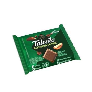 Imagem de Chocolate Talento Castanha Do Pará 25G Embalagem Com 15 Unidades
