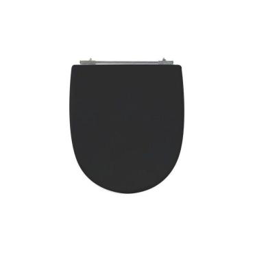 Imagem de Assento Sanitário Poliéster para Louça Calypso incepa Aço Preto