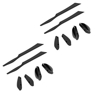 Imagem de SAUCER Kit de borracha de substituição para hastes e protetores de nariz para Oakley Chainlink OO9158 | Óculos de sol Chainlink Asian Fit (AF) OO9252 - Preto + Preto