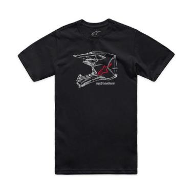 Imagem de Camiseta Alpinestars Mx Helmet Preto