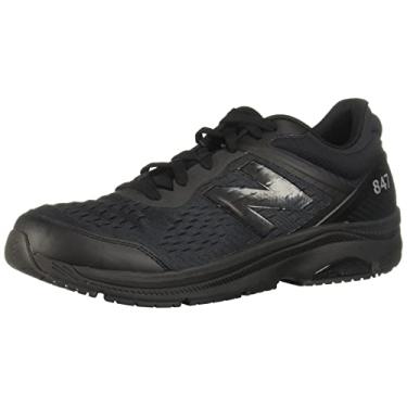 Imagem de New Balance Tênis de caminhada masculino 847 V4, Preto/preto, 11.5