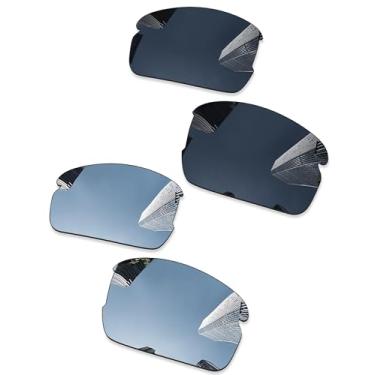 Imagem de Combine8 2 pares de lentes de reposição ploarizadas para óculos de sol Oakley Flak 2.0 OO9295 - preto + titânio prata