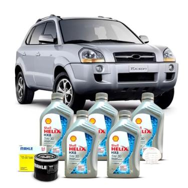 Imagem de Kit Troca de Oleo 5w30 e Filtro Hyundai Tucson GLS 2.7 16V 2006 A 2011