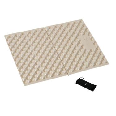 Imagem de oshhni Tapete de acampamento Egg Nest Mat Ultraleve Prático Macio Folha de Alumínio Tapete Isolado Tapete de para Parque Playground Ao Ar Livre, Marrom