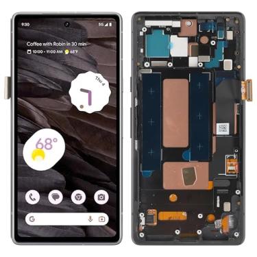 Imagem de SwarKing Substituição de tela LCD compatível com Google Pixel 7A GWKK3 GHL1X G0DZQ (com moldura) (suporte digitalizador de tela sensível ao toque de impressão digital com ferramentas de reparo - 15.5