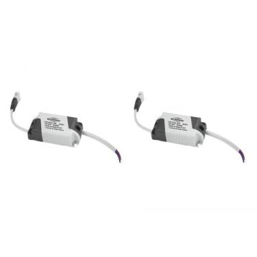 Imagem de Kit C/2 - Driver Reator Fonte P/Painel Led Blumenau 12W, Bivolt