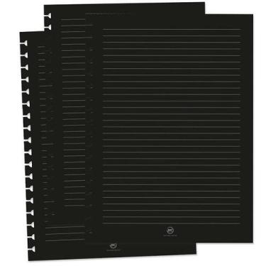 Imagem de Refil Pautado P/CADERNO SMART 48 Folhas Preto DAC