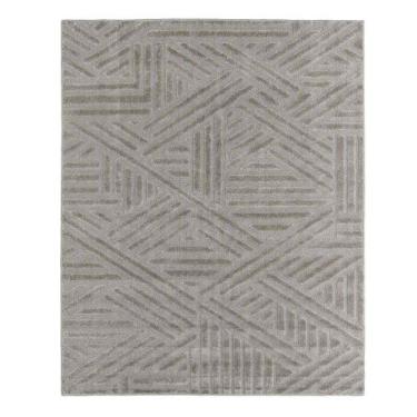 Imagem de Tapete para Sala Realce Trama 51 Cinza 1,00X1,50M - J Serrano