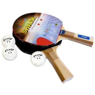 Imagem de Kit Tênis de Mesa Luxo com 2 Raquetes e 3 Bolinhas Klopf - Cód. 5055