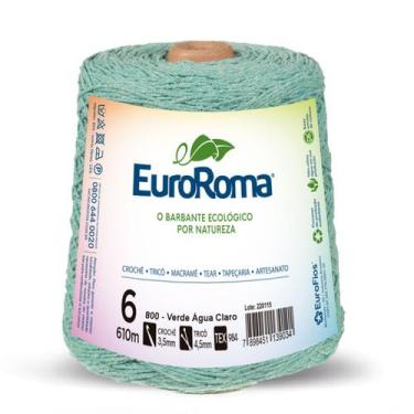 Imagem de Barbante Colorido Euroroma nº6 4/6 - 600g, 800 Verde Agua