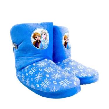 Imagem de Pantufa Infantil Menina Zona Criativa Frozen 10071234, 29-31, Azul