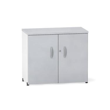 Imagem de Armario Baixo 02 Portas P25 Pandin 70 CM Cinza e Branco