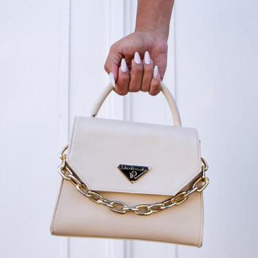 Imagem de Bolsa Feminina Túlio Rossato Tamanho Médio Com Detalhe em Corrente Dou