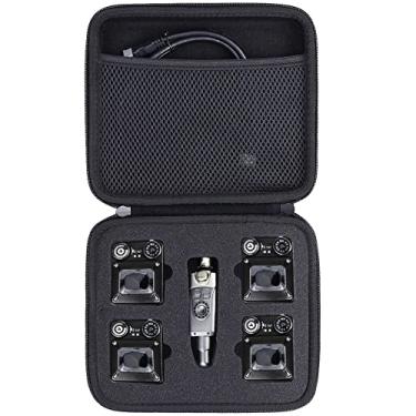 Imagem de Estojo co2CREA rígido de substituição para sistema de monitoramento intra-auricular sem fio Xvive U4 U4R U4R2 U4R4, sistema IEM de transmissor receptor de cinto