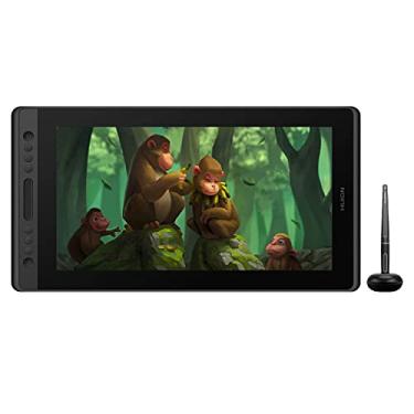 Imagem de HUION Kamvas Pro 16 Mesa digitalizadora Tilt Full Layer 8192 Canvas Pressão 120% sRGB com Suporte e Luvas
