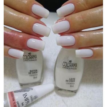 Imagem de Kit Esmalte Colorama Leite De Coco,Batida De Coco E Lua - Impala e Col