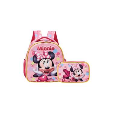 Imagem de Kit Escolar Lancheira Térmica + Estojo Box Minnie Mouse - Xeryus