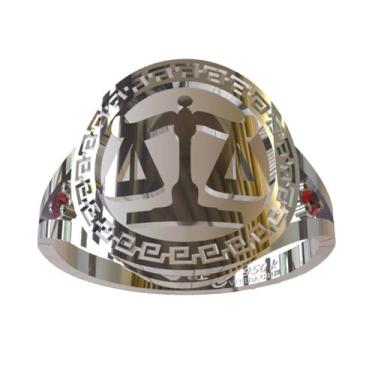 Imagem de Anel De Formatura De Medicina Veterinária Em Prata 950k - Vieira Cruz 