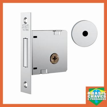 Imagem de Fechadura Auxiliar para Porta Tetra Chave Inox 1004 40mm STAM