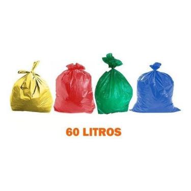 Imagem de Saco De Lixo Para Coleta Seletiva 60 Litros - 100 Unidades - HIGIPACK