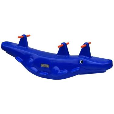 Imagem de Gangorra Crocodilo 3 lugares Ranni Play - Ranni Play , Azul