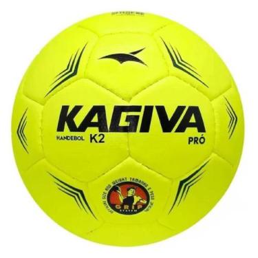 Imagem de Bola Handebol K2 Pro Costurada - KAGIVA, Amarelo, Verde