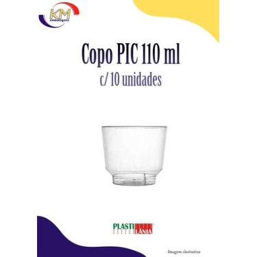 Imagem de Copo PIC 110 ml c/10 unid. - Plastilânia - mousse, sobremesa (502)