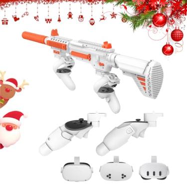Imagem de Relohas VR Handle Accessories for Meta Quest 3, 3S, Gun Stock for Oculus Quest, Weighted Controller Grips, Enhance Realistic FPS Gaming Experience (Machine)
