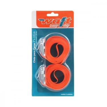 Imagem de Cinta Para Carga Waft Sem Catraca 1'' X 2,5M Com 2 Pecas - 6240 - Bras