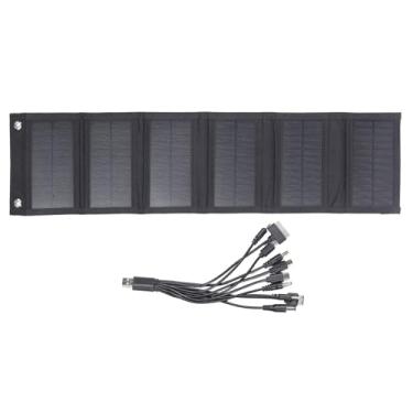 Imagem de Kit de Painel Solar Portátil, Carregador Solar Dobrável, Saídas USB, Carregador de Painel Solar de 15w de Alta Eficiência para o Laptop Telefônico do Banco de Energia