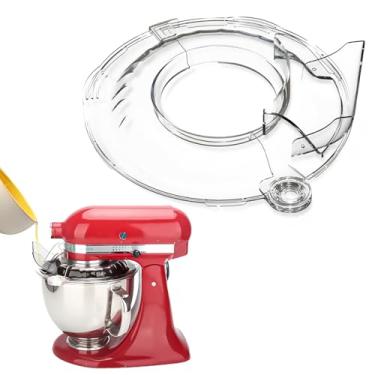 Imagem de Protetor de derramamento para batedeira KitchenAid com cabeça inclinada de 4,5 a 5 QT, adequado para tigelas de aço inoxidável (apenas), protetor de derramamento de grau alimentício, protetor contra