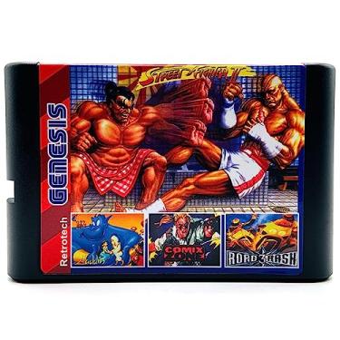 Imagem de Super 196 In 1 Multi Game Cartridge For Sega Genesis And Mega Drive 16 Bit Game Console - Black