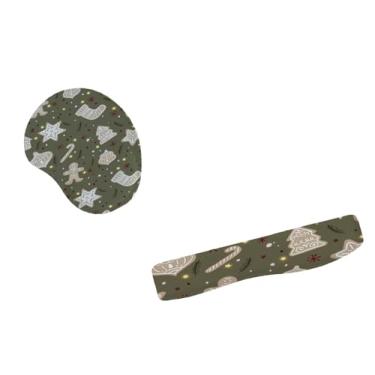 Imagem de Kit Mouse Pad E Apoio Teclado Ergonômico Espírito De Natal