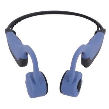 Imagem de Fones de ouvido BT de condução óssea, IPX8 Water, com memória de 16 GB para atividades esportivas (azul)